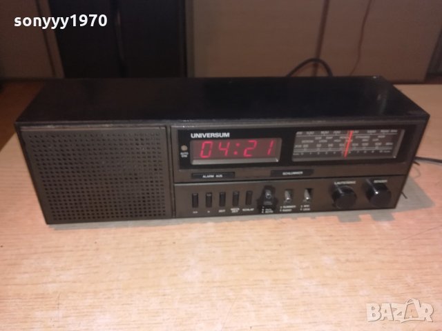 universum радио часовник-33х11х10см-внос швеицария, снимка 5 - Ресийвъри, усилватели, смесителни пултове - 21575395