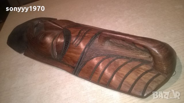 дървена маска-50х16см-внос швеицария, снимка 3 - Колекции - 25915659