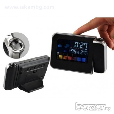 Настолен часовник с проектор за стена и таван - код 8190, снимка 3 - Други стоки за дома - 12979335