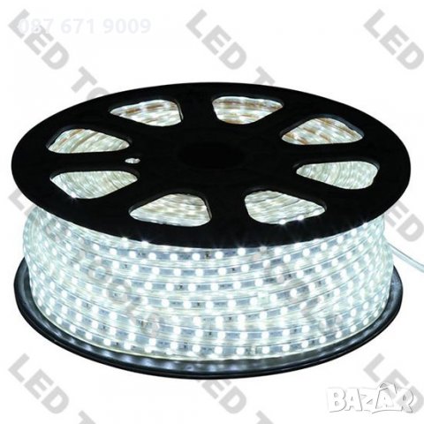 LED Лента 220 V , водоустойчива , Бяла , Цветна Rgb , ЛЕД ленти , снимка 7 - Декорация за дома - 23312273