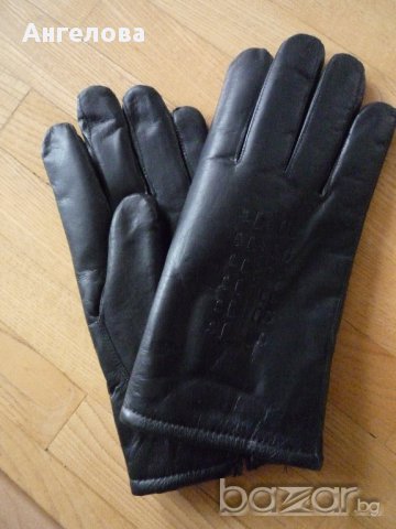 ПРОМО Много топли мъжки ръкавици естествена кожа 01 , снимка 2 - Шапки - 13007685