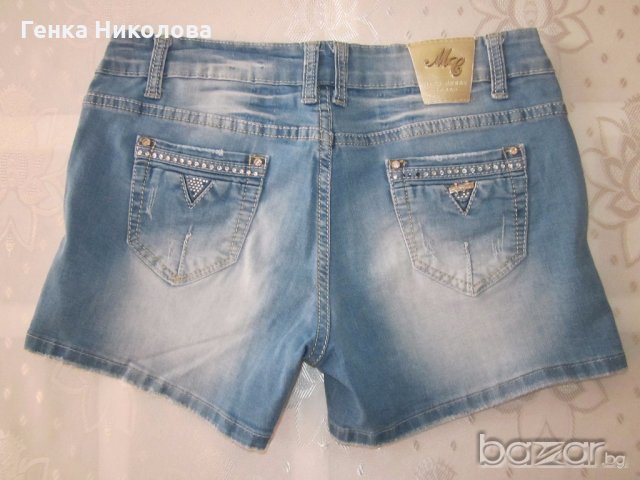 Дънкови къси панталони, снимка 2 - Дънки - 18865055