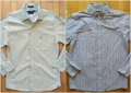 Tommy Hilfiger светлозелена и Carhartt раирана ризи мъжки, снимка 1 - Ризи - 24665238