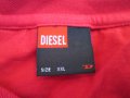 DIESEL червена тениска от 100% памук размер XXL., снимка 3