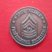 Американски военен знак значка монета Железния Войник, снимка 2 - Колекции - 25482035