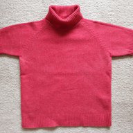 Пуловер в малинов цвят с къс ръкав    , снимка 1 - Блузи с дълъг ръкав и пуловери - 16548120