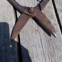 Стара ножица за ламарина, снимка 6 - Антикварни и старинни предмети - 17015484