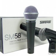 НАЛИЧЕН!!Вокален микрофон Shure Sm58 за караоке и презентации, жичен, снимка 1 - Караоке - 12847782