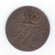 Германия-1 пфениг 1799 Прусия., снимка 2 - Нумизматика и бонистика - 15917636