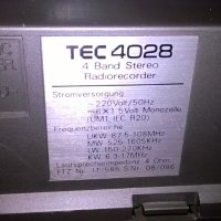 tec 4028 cassete radio recorder-внос швеицария, снимка 14 - Ресийвъри, усилватели, смесителни пултове - 22888622