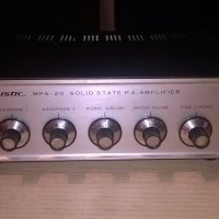 realistic mpa-20 solid state pa amplifier-внос швеицария, снимка 5 - Ресийвъри, усилватели, смесителни пултове - 19129150