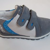 Спортни обувки естествена кожа Понки сиво, снимка 2 - Детски маратонки - 17511497