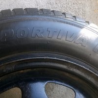 1бр 155/80/13 Sportiva Всесезонна гума с джанта 4 x 100., снимка 3 - Гуми и джанти - 19785966