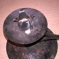 Метален свещник-17х13см, снимка 7 - Антикварни и старинни предмети - 17448696