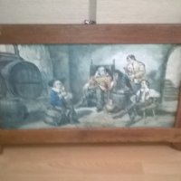 картина-106х66см-дървена рамка-наздравица-внос германия, снимка 6 - Колекции - 25977299