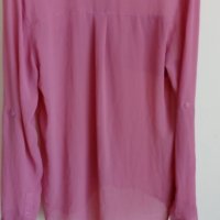 Розова риза Bershka, снимка 3 - Ризи - 26191247