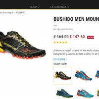 La Sportiva BUSHIDO MEN mountain running, снимка 4 - Маратонки - 24653316