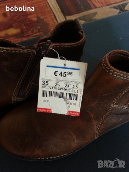 Боти естествена кожа ZARA, снимка 1