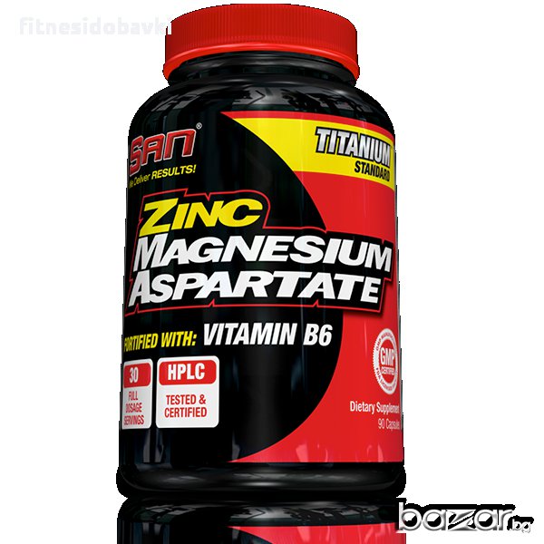 San Zinc Magnesium Aspartate, 90 капсули, снимка 1