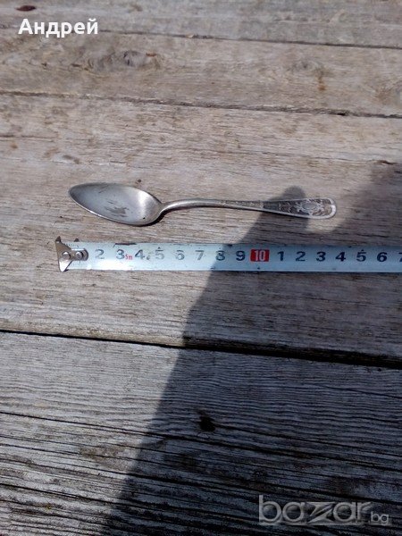 Стара посребрена лъжица, снимка 1