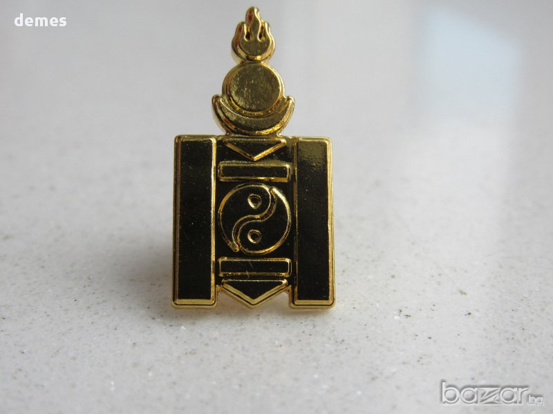 Значка Soyombo-национален будистки символ на Монголия , снимка 1