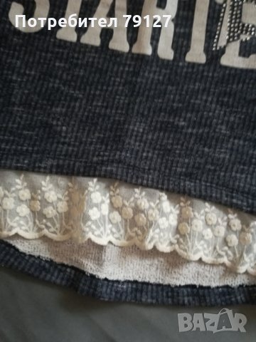 блуза с дантела, снимка 3 - Блузи с дълъг ръкав и пуловери - 23867743