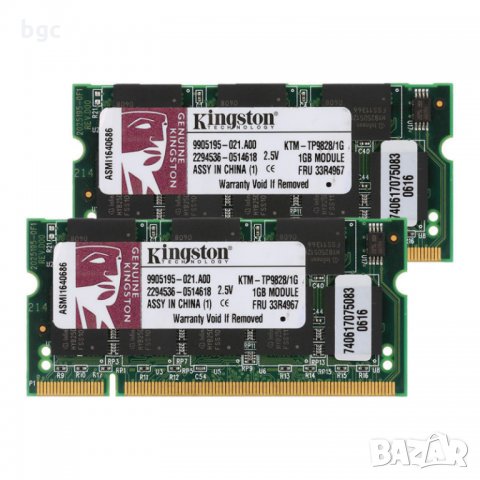 512MB DDR SDRAM 333Mhz-400Mhz LOW DENSITY SODIMM RAM памет за лаптоп (8 чипа)