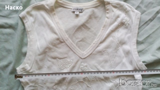 queen, лятна бяла дамска тениска - 5лв за двете, снимка 3 - Тениски - 13828628