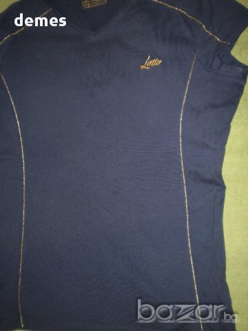 Оригинална тениска в тъмно синьо LOTTO, размер S, снимка 10 - Тениски - 14911109