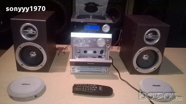 Philips cd/tuner/deck/amplifier/remote+колони-внос швеицария, снимка 2 - Ресийвъри, усилватели, смесителни пултове - 13287978