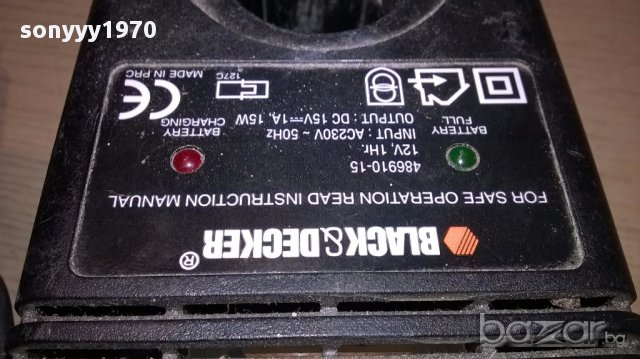 Blаck & decker-зарядно+батерия-комплект-не зарежда-внос англия, снимка 12 - Други инструменти - 15281811