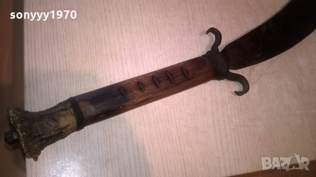 изковани в огъня-оръжие/кукри/меч/сабя-внос швеция-72см, снимка 12 - Колекции - 25533664