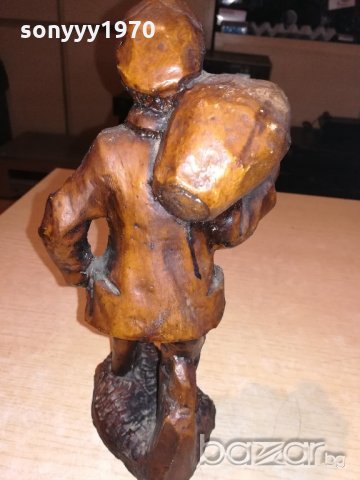 ретро фигура-човек с торба-25х13х13см-внос швеицария, снимка 7 - Колекции - 20759642