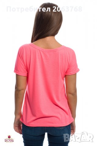 Дамска Блуза с Апликация от Пайети , снимка 4 - Тениски - 24936903