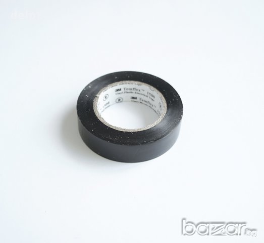 PVC изолирбанд лента черна 15mm х 10m, снимка 1 - Строителни материали - 17442554