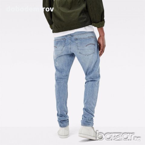 нови мъжки дънки G Star 3301 Tapered Hadron Light оригинал, снимка 2 - Дънки - 18099146