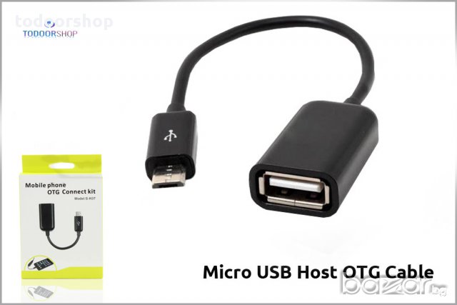 Usb Otg Кабел за флашка,клавиатура или мишка на телефон или таблет, снимка 3 - USB кабели - 9969715