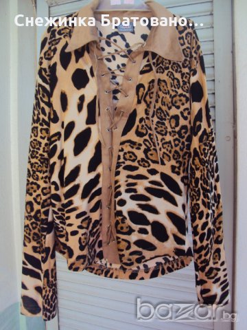 Дамска блуза с ефекти, снимка 1 - Блузи с дълъг ръкав и пуловери - 19530169
