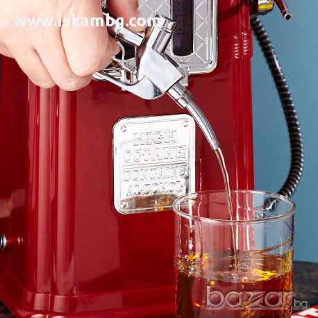 Червена Ретро бензинова колонка за напитки - код ДВОЙНА, снимка 7 - Други - 13604949