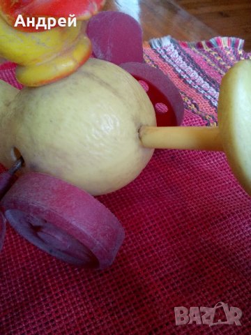 Стара детска играчка патета, снимка 6 - Антикварни и старинни предмети - 23729362