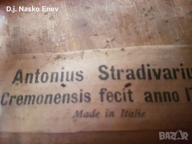 ЦИГУЛКА 4/4 ANTONIUS STRADIVARIUS CREMONENSIS FACIEBAT ANNO 1713 , снимка 4 - Струнни инструменти - 21671941