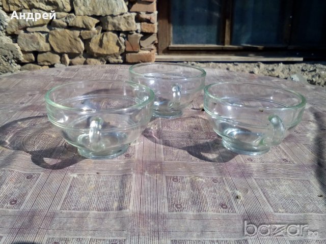 Стара стъклена чаша,чаши, снимка 2 - Антикварни и старинни предмети - 21243186