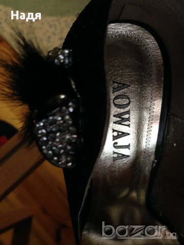 луксозни дамски обувки номер 38,марка AOWAJA, снимка 8 - Други - 17037953