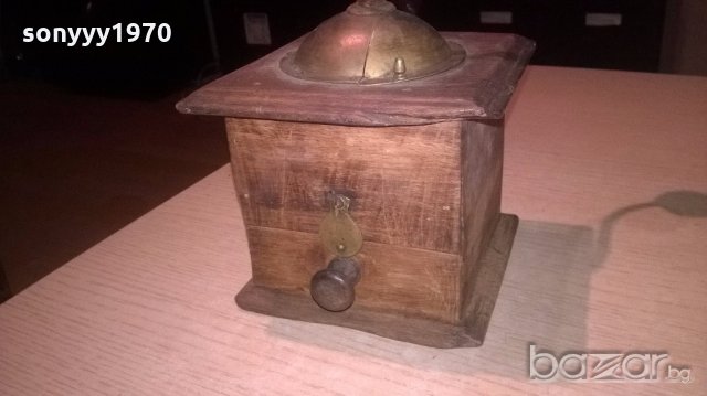 френска ретро мелница 20х14х14см-внос от франция, снимка 9 - Антикварни и старинни предмети - 19434827