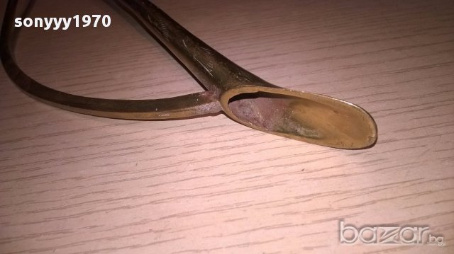 Кана/ваза-та на малкия мук 35/7см мед/месинг-внос швеицария, снимка 11 - Антикварни и старинни предмети - 14530686