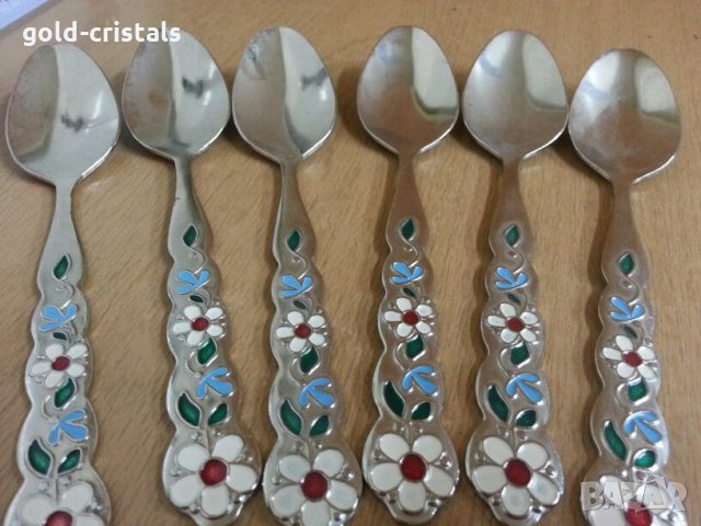  руски лъжички емайл, снимка 5 - Антикварни и старинни предмети - 25384050