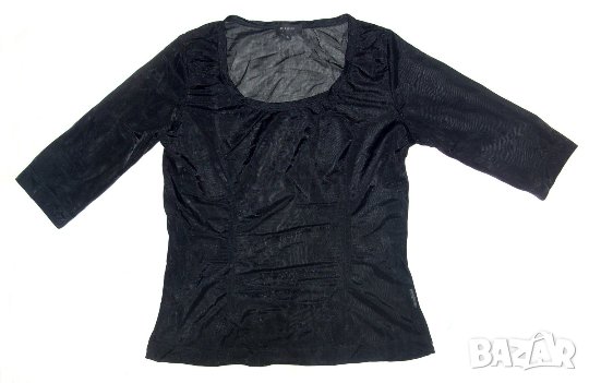 Pinko Italy дамска черна прозрачна блуза, снимка 2 - Корсети, бюстиета, топове - 23496440