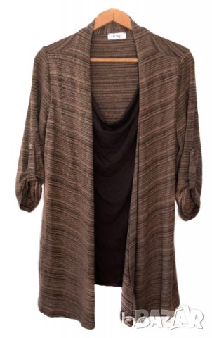 Orsay дамска туника жилетка кафява еластична