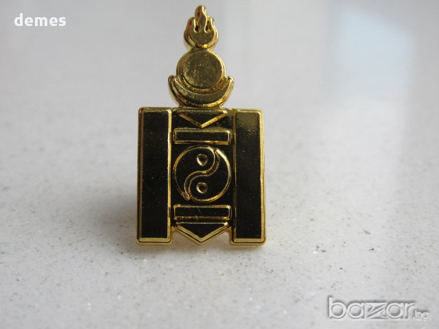 Значка Soyombo-национален будистки символ на Монголия 