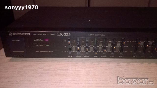 pioneer gr-333 equalizer-made in japan-внос англия, снимка 5 - Ресийвъри, усилватели, смесителни пултове - 18347568